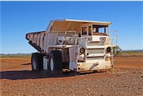 abandoned haul truck
